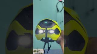 Cycle helmet light installation || #cyclelife #helmet #youtubeshorts