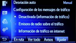 Toyota Touch2 - Cómo utilizar Toyota real-time traffic