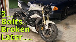 SINGLE HEADLIGHT Triumph Street Speed 675 Conversion | HOW TO...