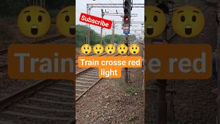 ट्रेन ने Red 🚦Light क्रॉस kar di | INDIAN #shorts #train