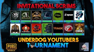 UNDERDOG YOUTUBERS TOURNAMENT | INVITATIONAL SCRIMS | ORGANISED BY TOXIC ESPORTS | MATCH 3