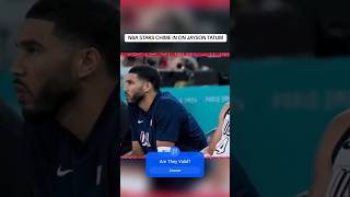 NBA Stars Chime in on Jayson Tatum NO MINUTES in the Olympics