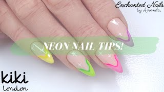 Gel Polish Nail Design using Kiki London | Neon Nails 💅🏼