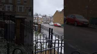 Heavy snow fall in London(  9 February 2021)