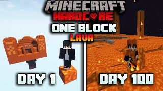 MÌNH SINH TỒN 100 NGÀY TRONG MINECRAFT TRÊN 1 BLOCK DUNG NHAM SIÊU KHÓ !! ONE BLOCK LAVA