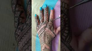 Back Hand Mehndi Design ❤| New Beautiful Mehndi Design Created by Anita patel's Art #shorts