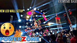 Power zone dj Rjn New led Wall Setup | Maiya Meri Shero Wali Extreme Bass | Bilaspur 2023