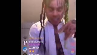 #6ix9ine Singing GUMMO in 2018  ON INSTAGRAM LIVE #rapper #rap #fyp