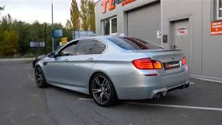 [4K] BMW F10 M5 560HP + DOWNPIPES - EXHAUST SOUND + POP BANGS