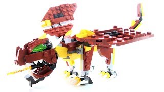 Lego Creator Dragon Speed Build Mythical Creatures 31073 - How to build a Lego Dragon - Dragon toy