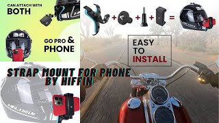 Cheapest Helmet Mount for Phone Rs. 800 only !! | Moto Vlogging ka Jugaad