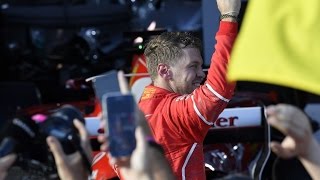 F1 - VETTEL ESULTA "FORZA FERRARI, QUESTA E' PER TUTTI NOI!" MELBOURNE GP WINNER 26.03.2017