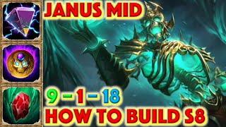 SMITE HOW TO BUILD JANUS - Death's Door Janus Skin Showcase + Janus Mid Build +  Gameplay and Guide