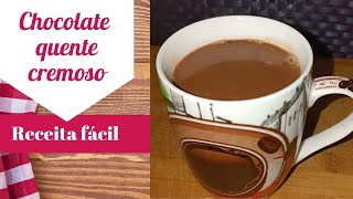 Chocolate quente cremoso sem amido e sem creme de leite