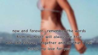 [AIR SUPPLY] now and forever  (lyrics)