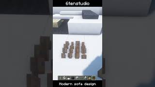 #Shorts Minecraft modern sofa 5