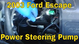 2003 Ford Escape Power Steering Pump & High Pressure Line