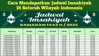 Cara Mendapatkan Jadwal Imsakiyah di Seluruh Wilayah Indonesia