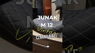 Junak M12 Vintage komfort w tapicerce czarno białej