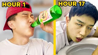 We ONLY Drank SOJU For 24 Hours