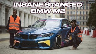 Insane Stanced BMW M2 ON BAGS in Russia! Building process and FINAL RESULT!!