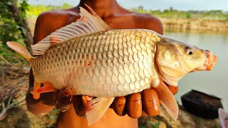 Best Net Fishing | Amazing Cast net Fishing in Pond | Traditional Fish catching with cast net | HD