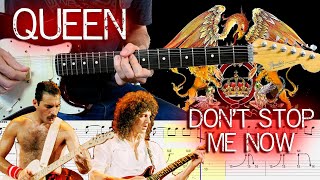 Queen - Don't stop me now (Guitar Lesson With TAB & Score)🎸