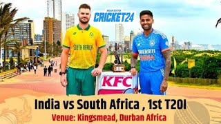 India Vs South Africa 1st t20 Match Live | Will India Beat SA | cricket 24 | Prisrigamer