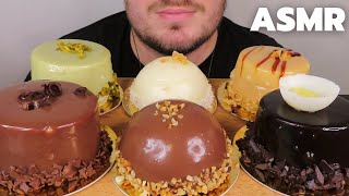 ASMR DESSERT MUKBANG | MOUSSE CAKE *Chocolate, Caramel, Coconut ( EATING SOUNDS, NO TALKING)