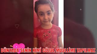 Əziz Samirə Müəllime və 1.D sinf şagirdləri