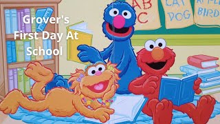 Sesame Street Book, Grover's First Day At School - Reading Book With Grover, Zoe, Elmo And Friends