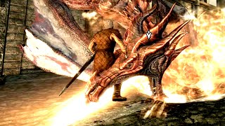 Capturing a Dragon in Skyrim #shorts