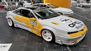 Classic Opel Calibra Turbo Race Racing Vauxhall Birmingham N.E.C. march 2024 restoration car show