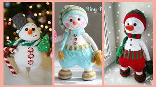 Cute Amigurumi Crochet Snowman ⛄ Hand Knitted Patterns Idea's