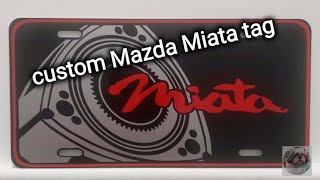 Mazda Miata rotary vinyl decal custom car tag @tomstuff460