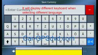 Virtual keyboard is different in the igo navigation map software?