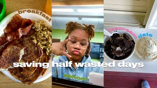 saving half wasted days | *half of day, gym session, homework, icecream shops & more