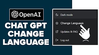 Change Language On  Chat GPT | Chat GPT Language Change Tutorial | Translate Language Chat GPT 2023