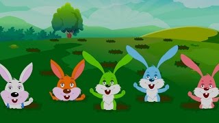 Five Little Rabbits | Nursery Rhymes | Kids Songs | Baby Rhymes | Children Video