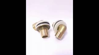 Lead Free 90 Degree Brass Elbow With 1/2″ BSP Wide Flange Brass Tap Back Nuts