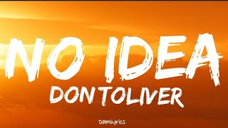 Don Toliver - No Idea (Lyrics)