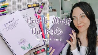 HOW TO STUDY THE BIBLE FOR BEGINNERS  | BEST TIPS + DEMO