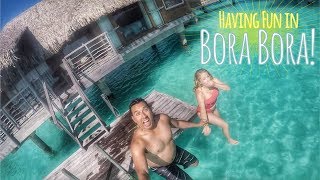 Honeymoon in Bora Bora: Swimming and Kayaking Around Overwater Bungalow