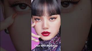 Blackpink with makeup vs without makeup #blackpink #makeup #kyathi_world