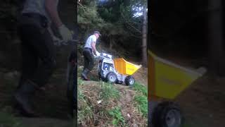 Tufftruk 4 wheel drive mini dumper in action