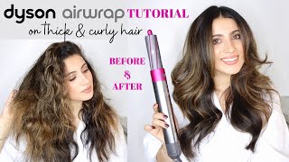 HOW TO: DYSON AIRWRAP ON NATURALLY THICK & CURLY HAIR | TIPS & TRICKS FOR A BLOWOUT AT HOME