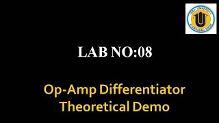 Op-Amp Differentiators (Theory)