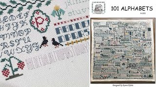 Flosstube 157 Stitch With Me: 101 Alphabets - Rosewood Manor - Part 2