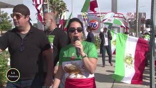 Iranian Americans Gathered for a Protest in Santa Monica, LA Only Cars Rally  12.17.2022