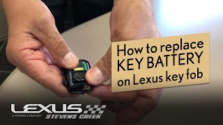 How to replace key battery on Lexus key fob | Lexus Stevens Creek